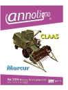 CLAAS Mähdrescher Mercur Bilder & Zeichnungen Bedienungsanleitung & Bild- Ersatzteilliste  -  annoligno 594